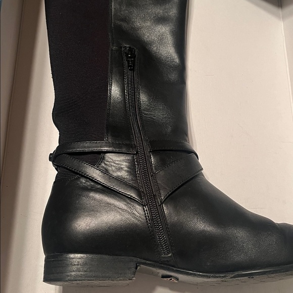 ANTONIO MELANI Elegant Black Over the Knee Boots - Picture 4 of 9